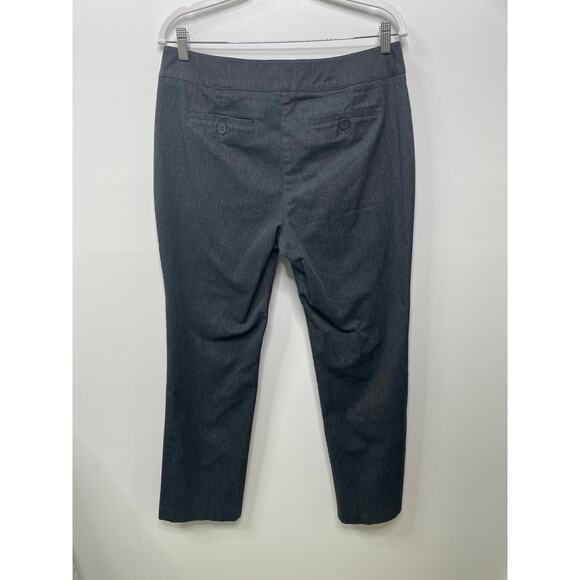 NY & Co Stretch Dress Career Pants Trouser Straight Leg Gray Womens 12 Y2K - Picture 5 of 9